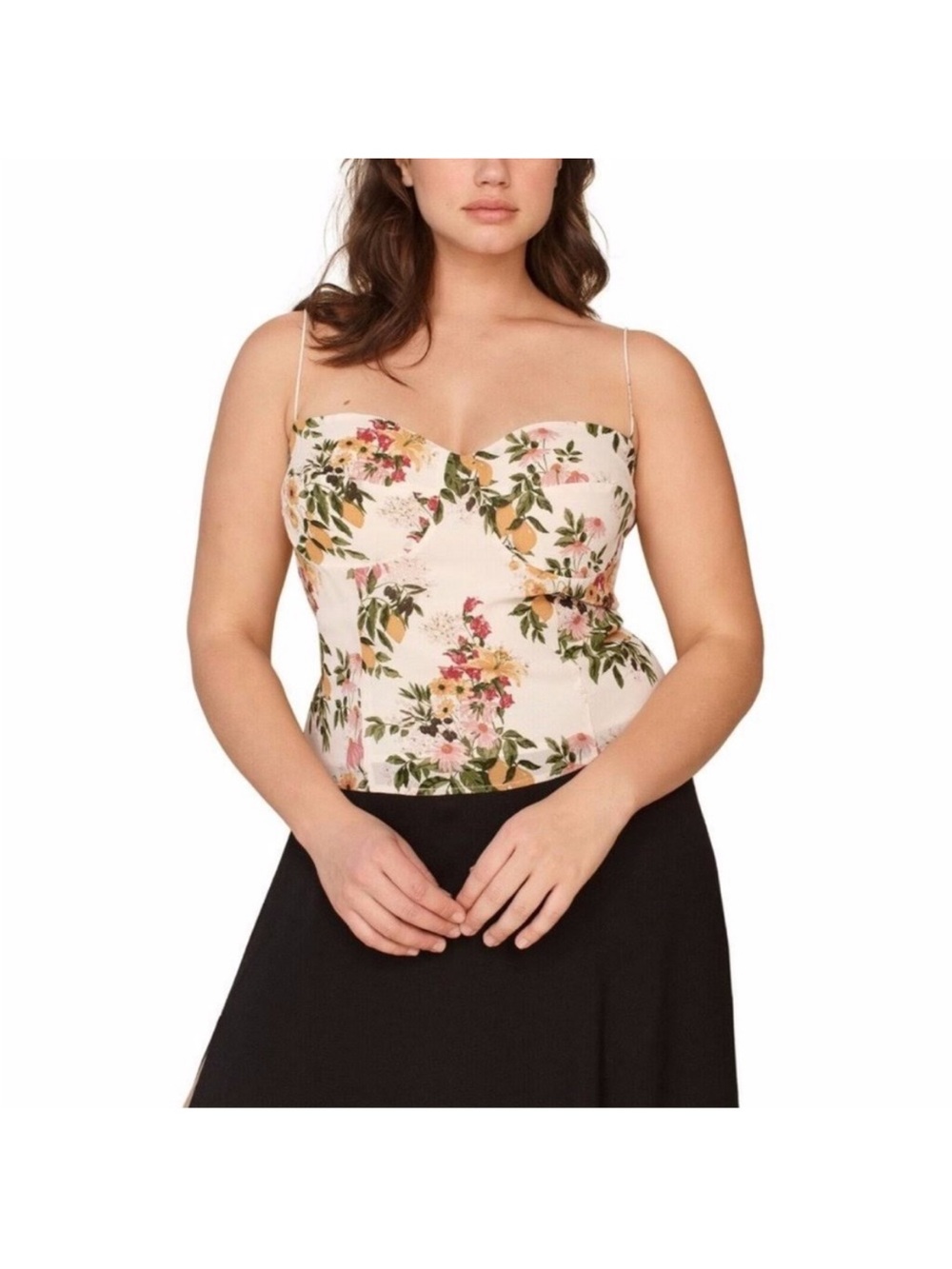 Reformation Liza blouse in Milo floral size 14